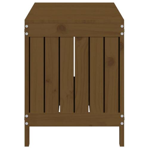 Havekasse 108x42,5x54 cm massivt fyrretræ gyldenbrun
