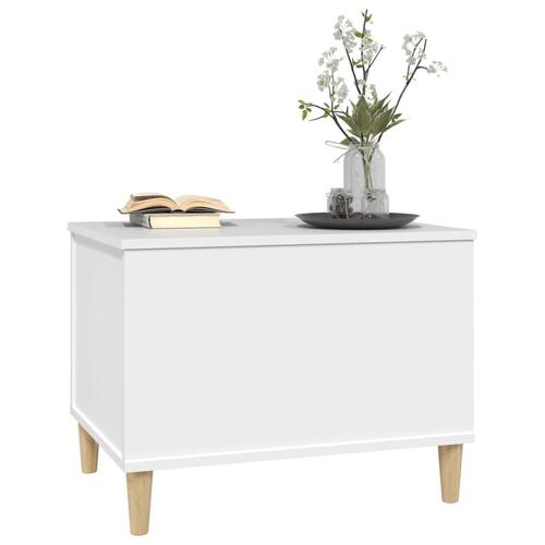 Sofabord 60x44,5x45 cm konstrueret træ hvid
