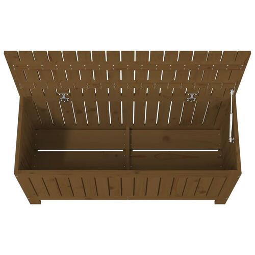Havekasse 108x42,5x54 cm massivt fyrretræ gyldenbrun