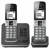 Trådløs telefon Panasonic KX-TGD322 Hvid Sort Sort/Grå