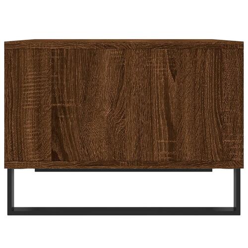 Sofabord 60x50x36,5 cm konstrueret træ brun egetræsfarve