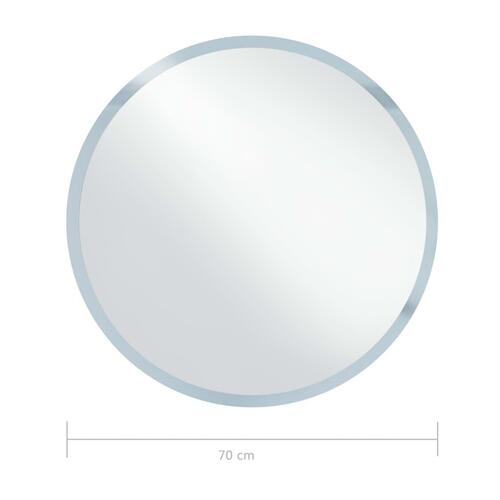 Vægspejl med LED til badeværelset 70 cm