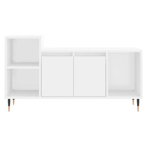 Tv-bord 100x35x55 cm konstrueret træ hvid