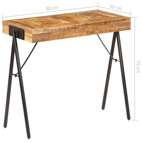 Konsolbord massivt mangotræ 80 x 40 x 75 cm
