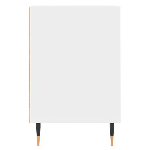 Tv-bord 100x35x55 cm konstrueret træ hvid