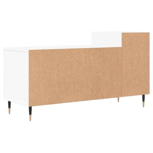 Tv-bord 100x35x55 cm konstrueret træ hvid