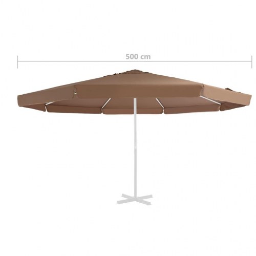 Udskiftningsdug til parasol 515 cm - sandfarvet