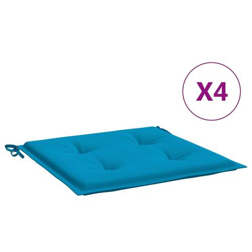 Hynder til havestol 4 stk. 50x50x3 cm oxfordstof blå