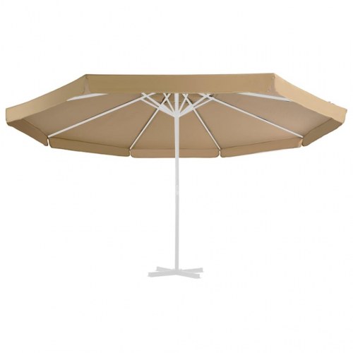 Udskiftningsdug til parasol 515 cm - gråbrun polyester