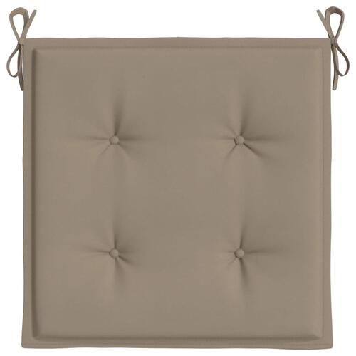 Hynder til havestol 2 stk. 40x40x3 cm oxfordstof gråbrun