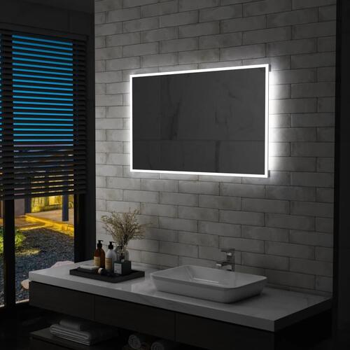 LED-vægspejl til badeværelset 100x60 cm