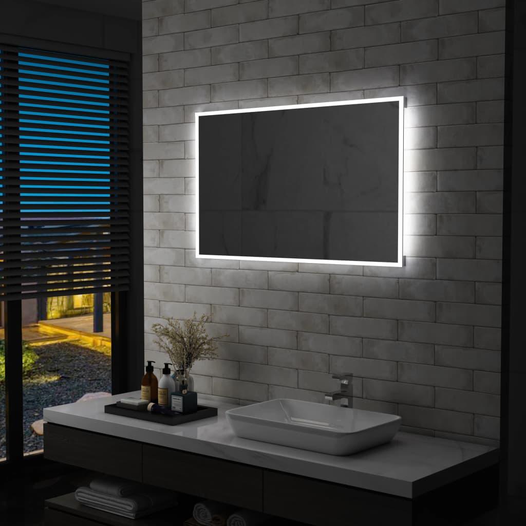 LED-vægspejl til badeværelset 100x60 cm