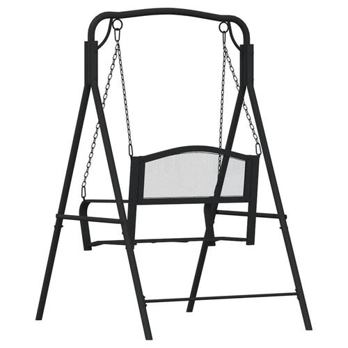 Gyngebænk 124 cm stål sort