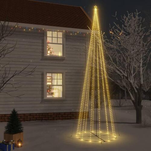 Kegleformet juletræ 230x800 cm 1134 LED'er varmt hvidt lys