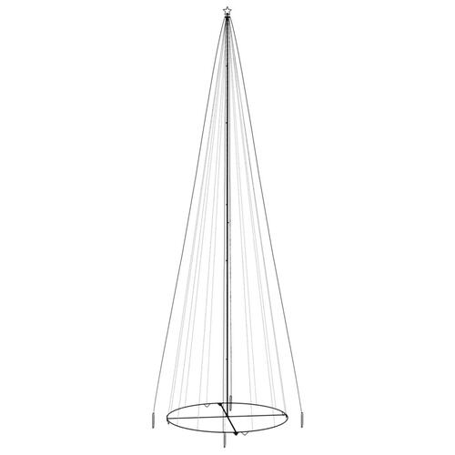 Kegleformet juletræ 230x800 cm 1134 LED'er varmt hvidt lys