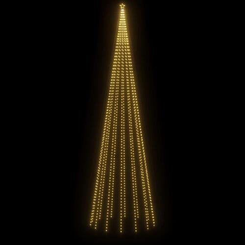 Kegleformet juletræ 230x800 cm 1134 LED'er varmt hvidt lys