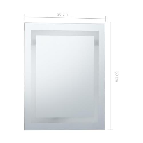 LED-spejl til badeværelset med berøringssensor 50x60 cm