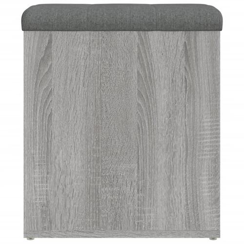 Skobænk 42x42x45 cm konstrueret træ grå sonoma-eg