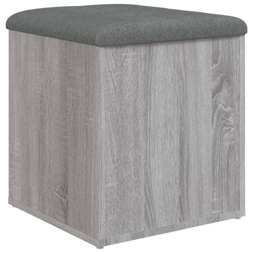 Skobænk 42x42x45 cm konstrueret træ grå sonoma-eg
