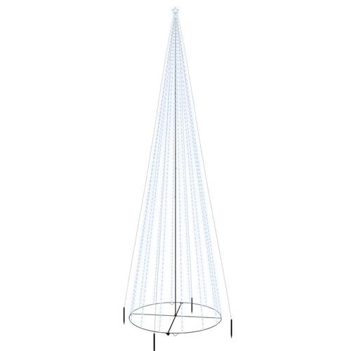 Kegleformet juletræ 230x800 cm 1134 LED'er koldt hvidt lys