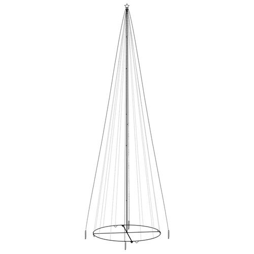 Kegleformet juletræ 230x800 cm 1134 LED'er koldt hvidt lys