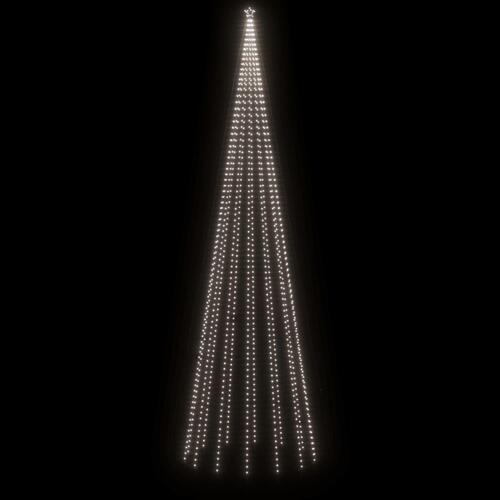 Kegleformet juletræ 230x800 cm 1134 LED'er koldt hvidt lys