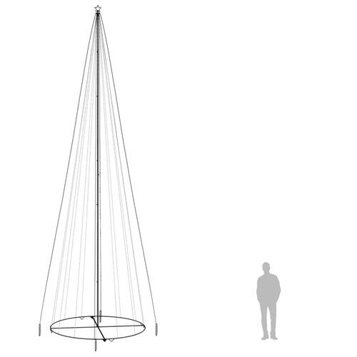 Kegleformet juletræ 230x800 cm 1134 LED'er koldt hvidt lys