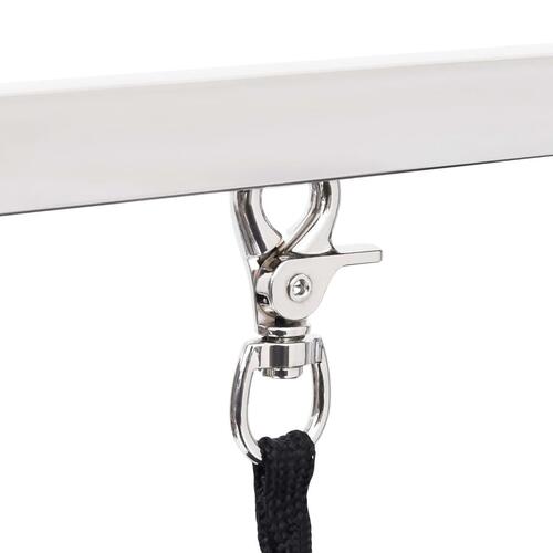 Vaske-/trimmebord til hund justerbart m. 2 løkker og kurv