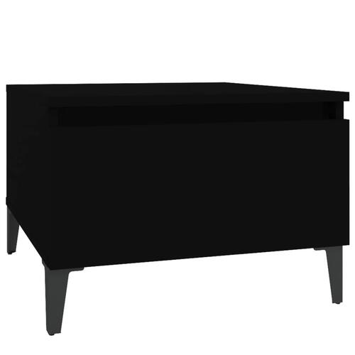 Sidebord 50x46x35 cm konstrueret træ sort