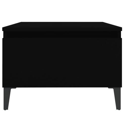 Sidebord 50x46x35 cm konstrueret træ sort
