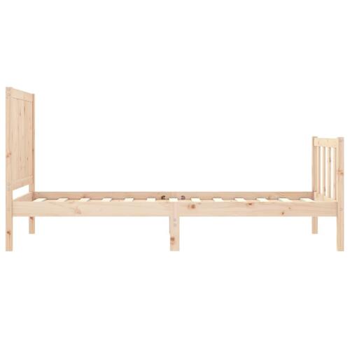 Sengeramme uden madras 90x200 cm massivt fyrretræ