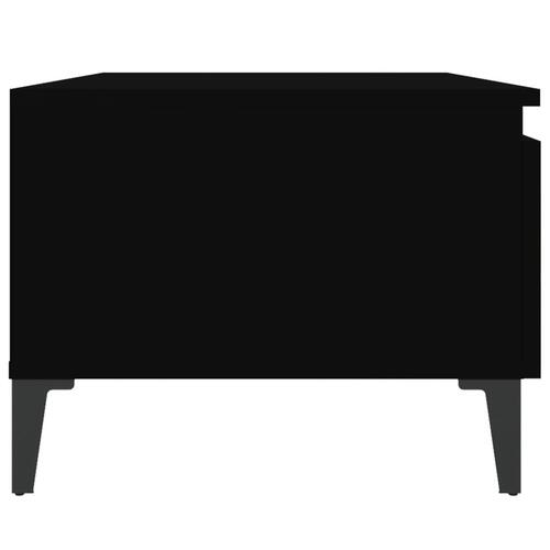 Sidebord 50x46x35 cm konstrueret træ sort
