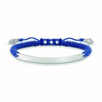 Armbånd til kvinder Thomas Sabo LBA0066-897-1 16 - 19 cm Sølvfarvet Blå 21 cm 12-19 cm