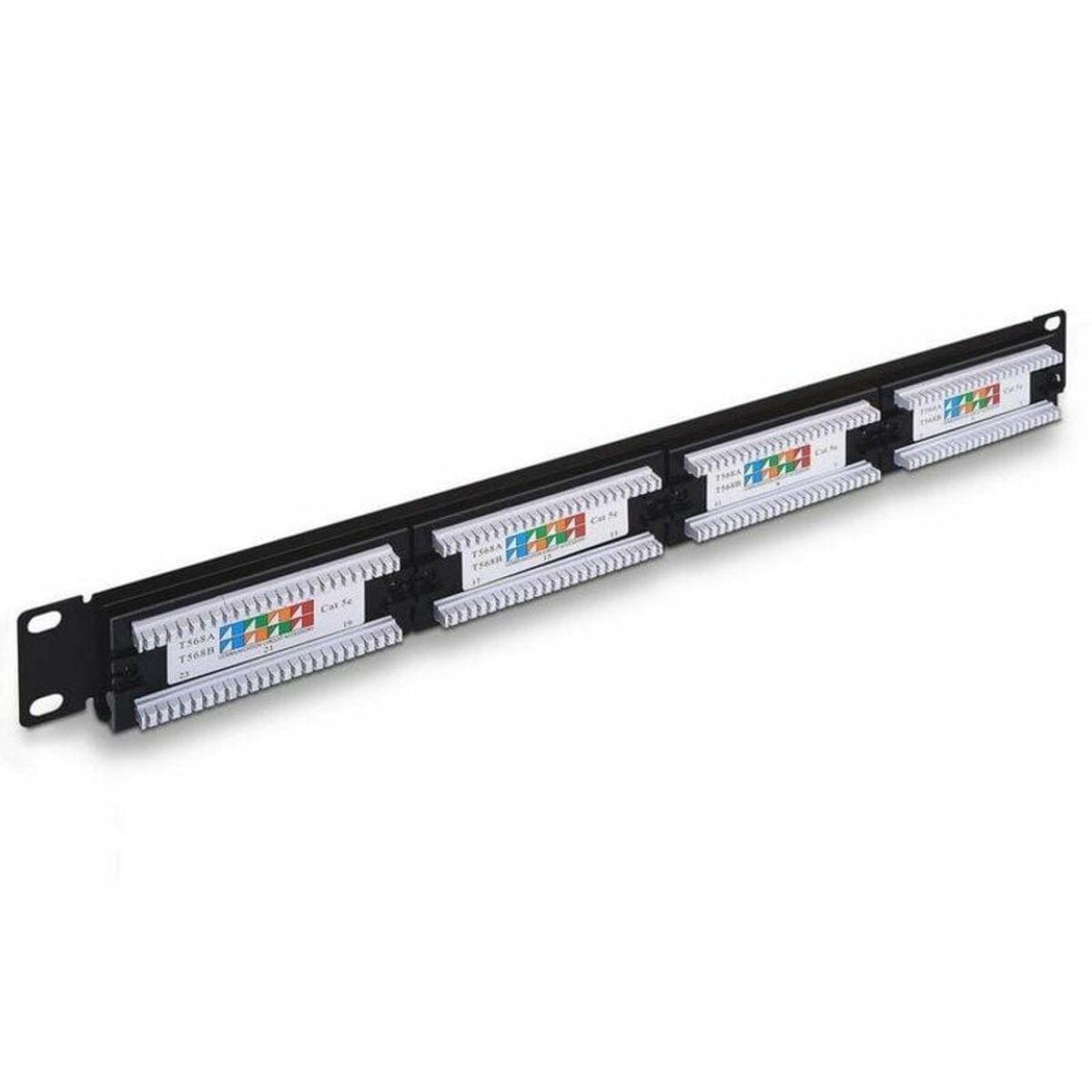 Aisens 24-port UTP Cat 5e patchpanel - sort, 1U