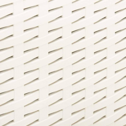 Havebord 53x53x40 cm plastik hvid