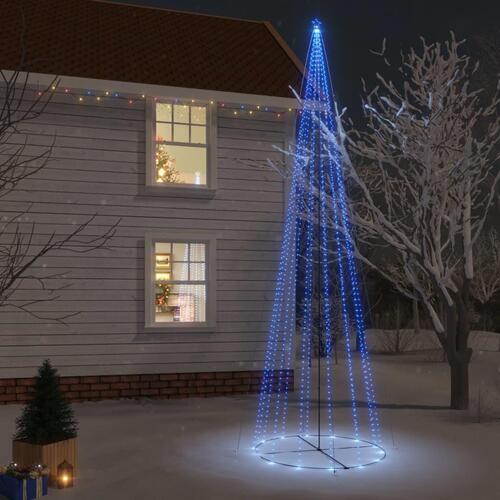Kegleformet juletræ 230x800 cm 1134 LED'er blåt lys