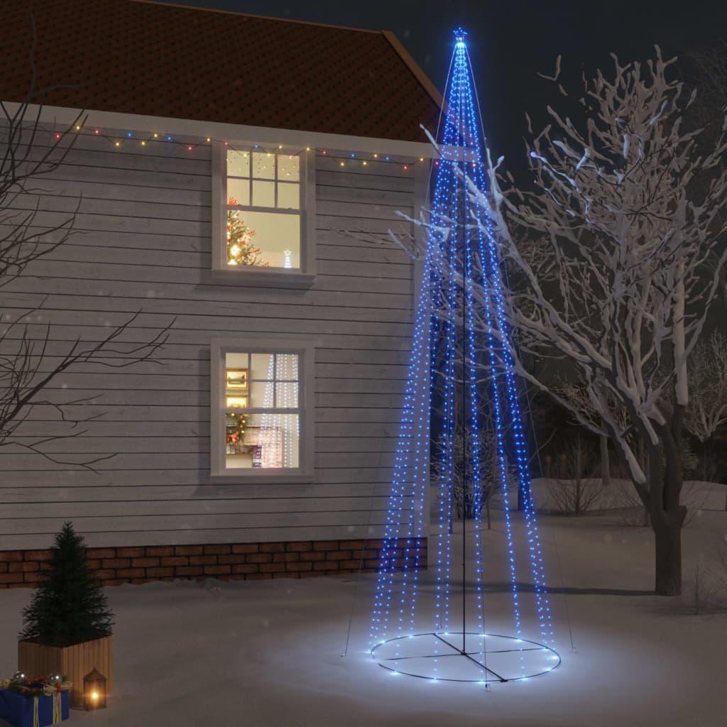 Kegleformet juletræ 230x800 cm 1134 LED'er blåt lys