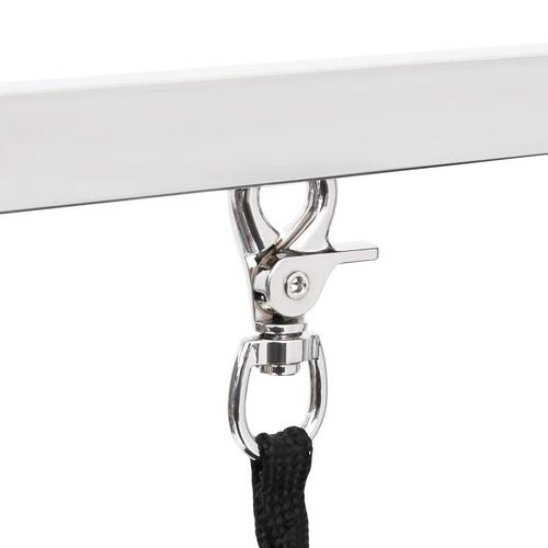 Vaske-/trimmebord til hund justerbart m. 2 løkker og kurv