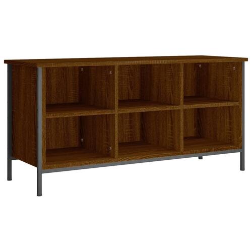 Skoreol 100x35x50 cm konstrueret træ brun egetræsfarve