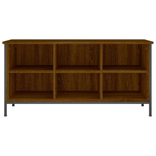 Skoreol 100x35x50 cm konstrueret træ brun egetræsfarve