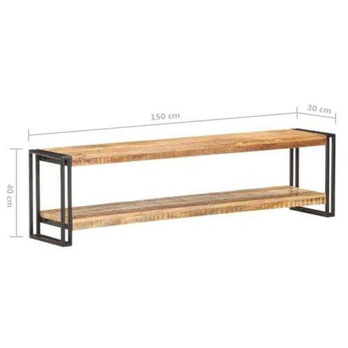 Tv-skab 150x30x40 cm ru mangotræ