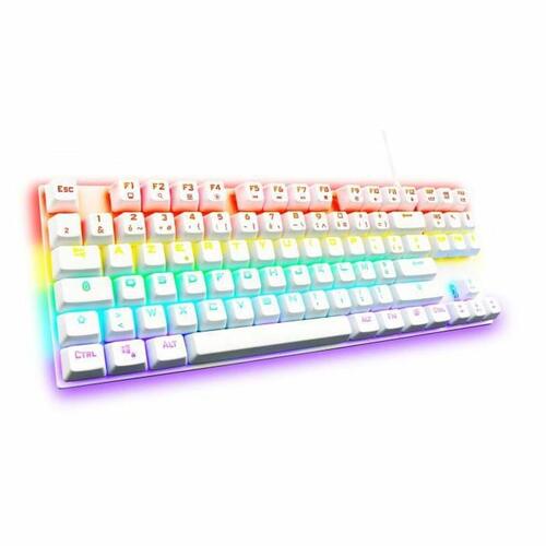 Gaming-tastatur The G-Lab Mercury AZERTY Hvid