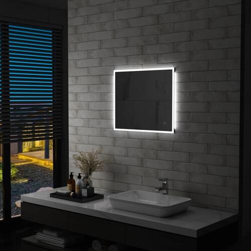 LED-spejl til badeværelset med berøringssensor 60x50 cm