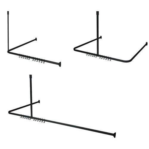 Sealskin badeforhængsstang Easy-Roll sort