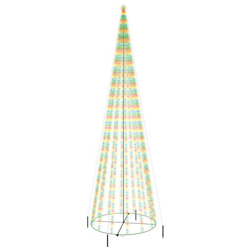 Kegleformet juletræ 230x800 cm 1134 LED'er farverigt lys