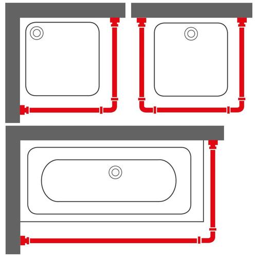 Sealskin badeforhængsstang Easy-Roll sort