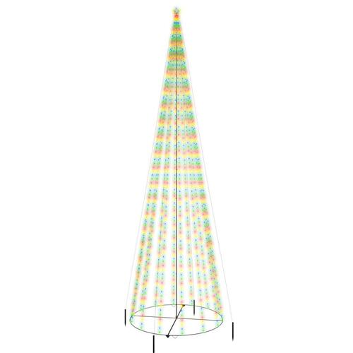 Kegleformet juletræ 230x800 cm 1134 LED'er farverigt lys