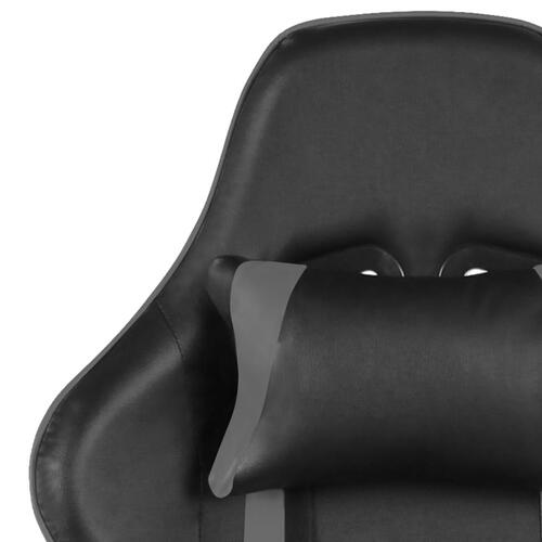 Drejelig gamingstol PVC grå
