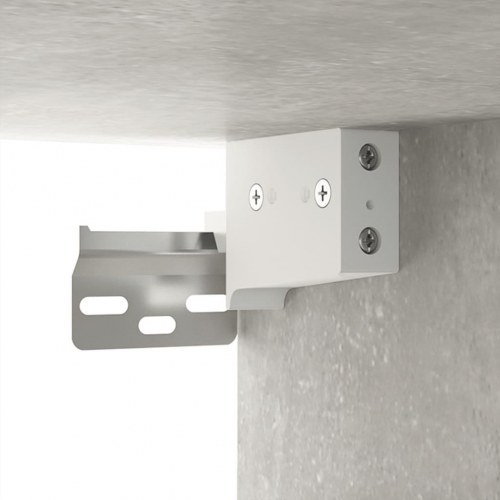 Væghængt tv-skab 80×34,5×40 cm - betongrå