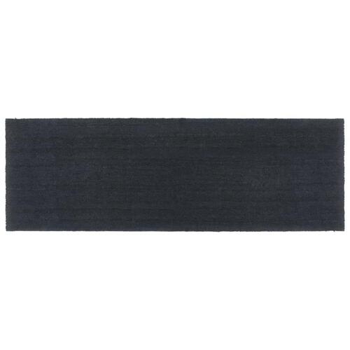Dørmåtte 100x300 cm tuftet coir mørkegrå